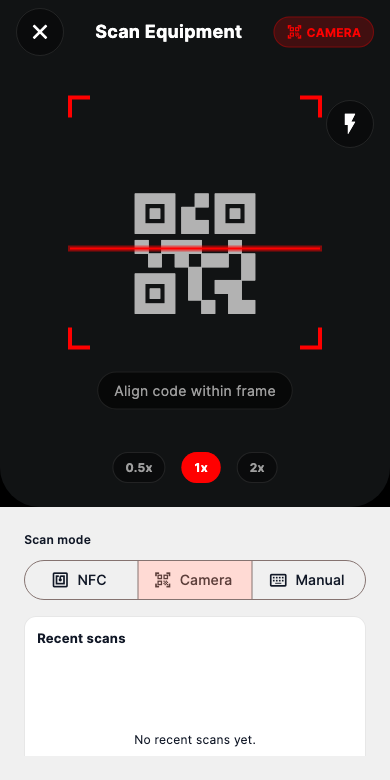 QR camera scanner